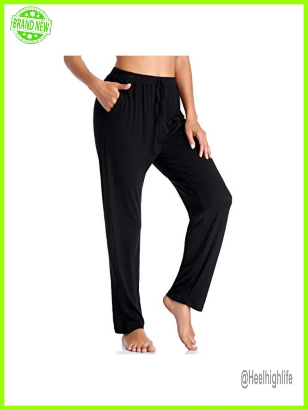 Women's Yoga Pants Soft Comfy Stretch Loose Straight Casual Athletic Running